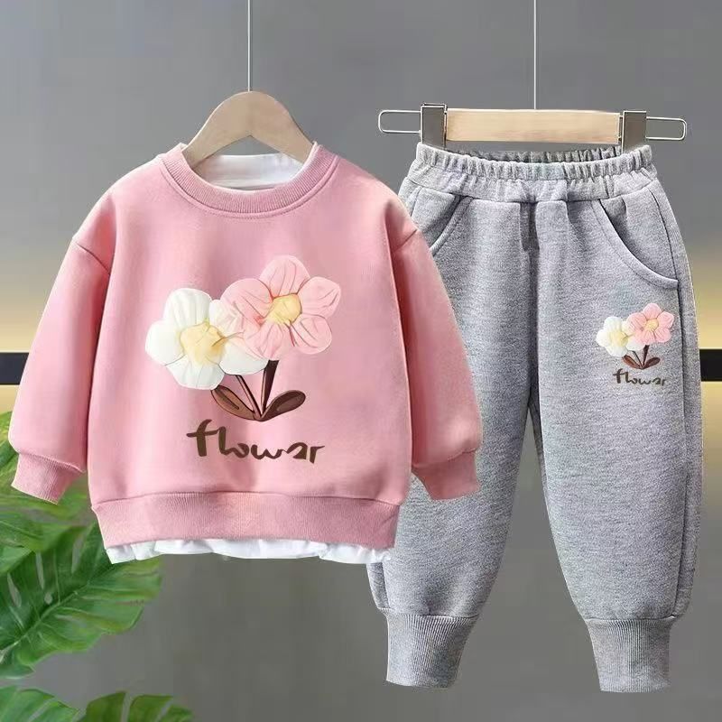 Children's Thermal Underwear, Fleece-lined And Thickened Children's Sweatshirts And Sweatpants