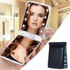 Portable LED Makeup Mirror with 1X Magnification Double-sided Rectangle Purse Mirror Pocket-Size Handheld Folding Lighted Travel Vanity Mirror for