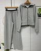 Women's High-End Casual Hooded Cardigan and Wide-Leg Pants Set for Spring/Autumn 2026