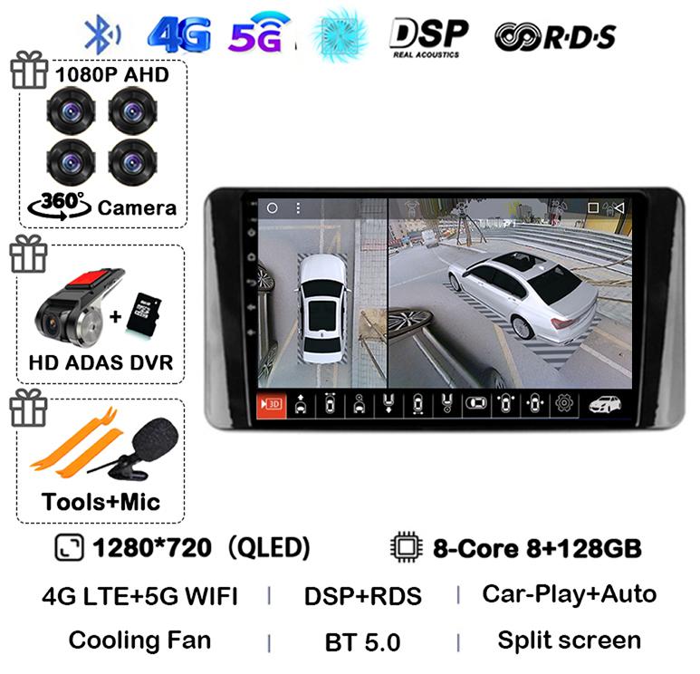 Android 14 Carplay Auto Car Radio For Volkswagen Polo Mk6 VI 2020 2021 2022 Video Multimedia Player Navigation GPS Stereo Audio