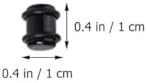 PAMINGONO 54Pcs Acrylic Ear Plugs for Women Ear Tunnels and Ear Expanders Black Stylish and Delicate for Parties and Banquets