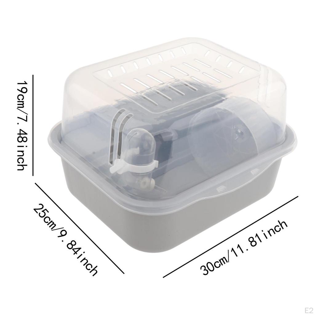 Hamster Cage Habitat Ventilation Creative Easy to Clean Small Animal House for Mice