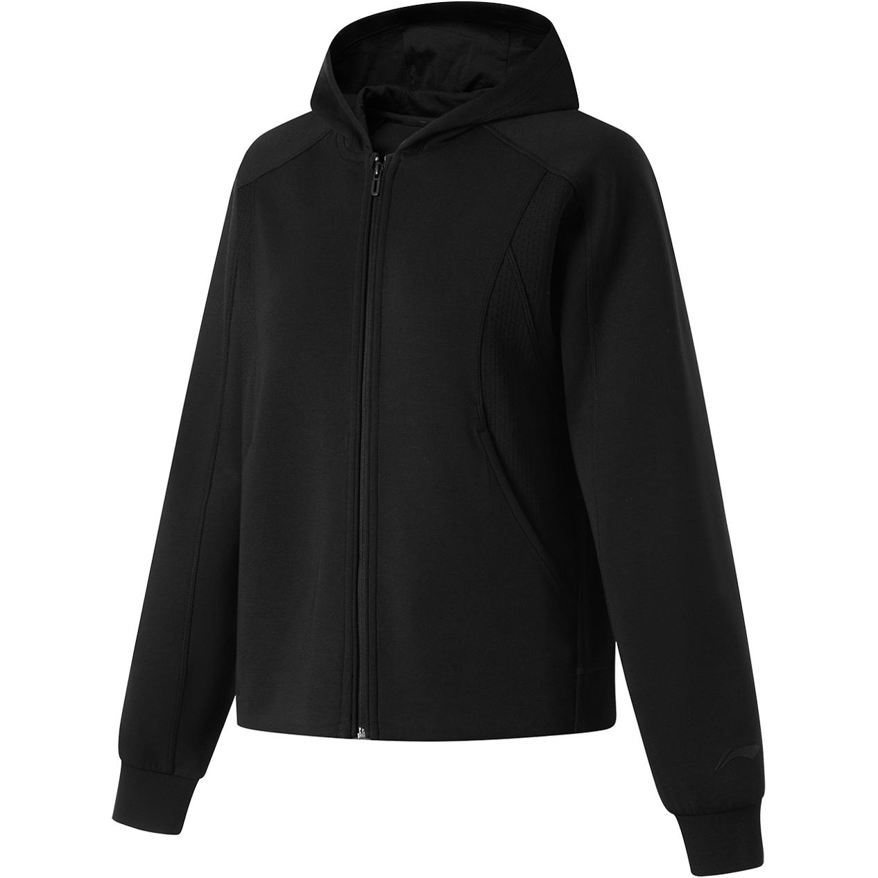 

Li Ning Simple Comfortable Breathable Hoodie Women Hoodies Black AWDU158-4 S