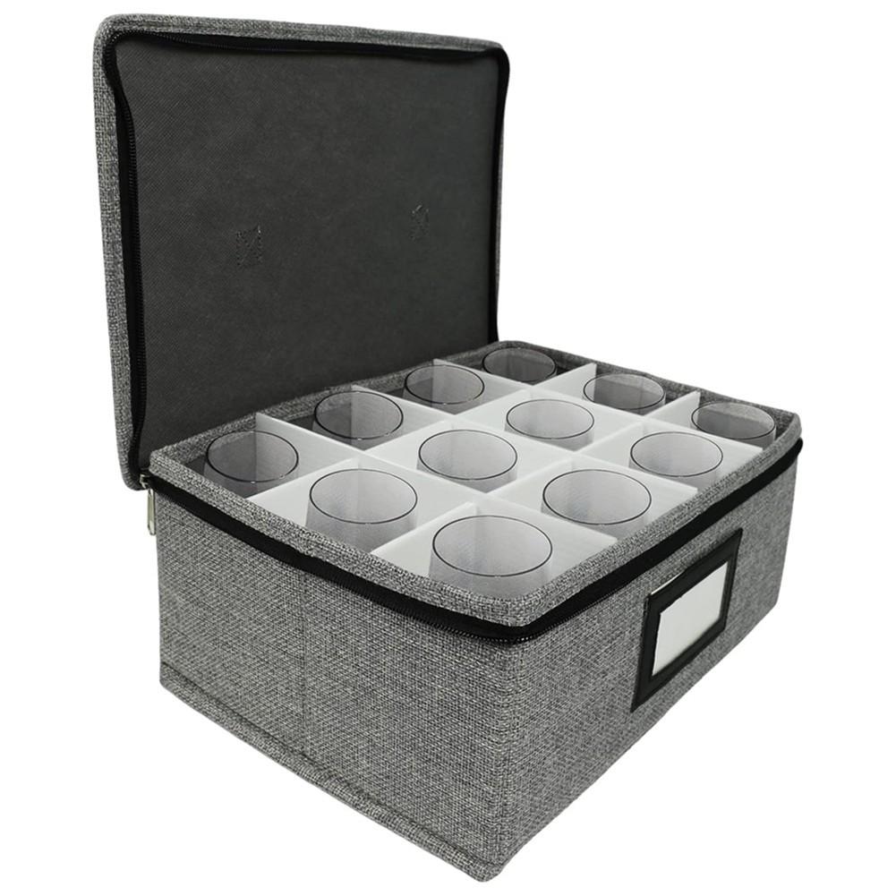 Oxford Fabric Container Whiskey Glass Storage Wine Glass Box