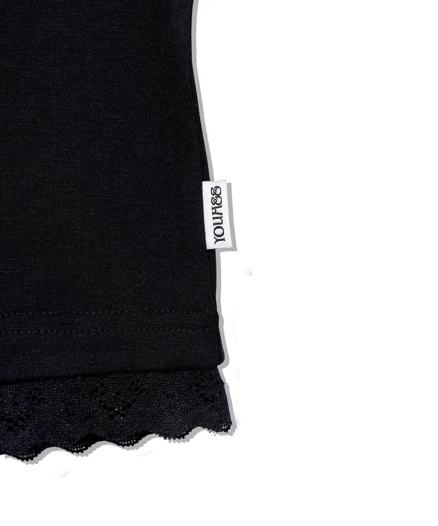 YOUHEE [Worn By Celeb] Lace V-Neck Long Sleeve_Black