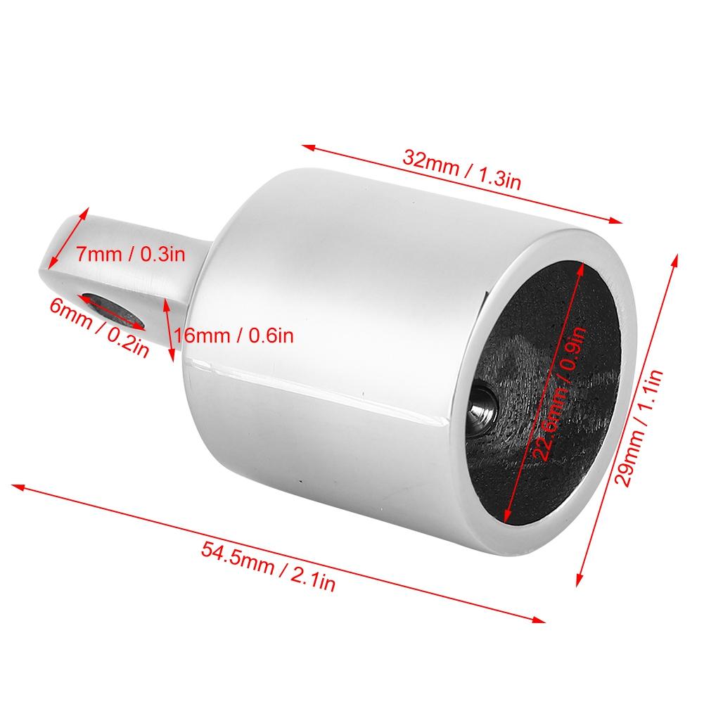 Stainless Steel Eye End for Boat Bimini Top Connecting Cap Screw  Fitting Hardware 7 8  1