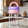 Clear Rotating Blender Mug Portable High Speed Stirring Cup Self Mixing Coffee Mug  Office Use