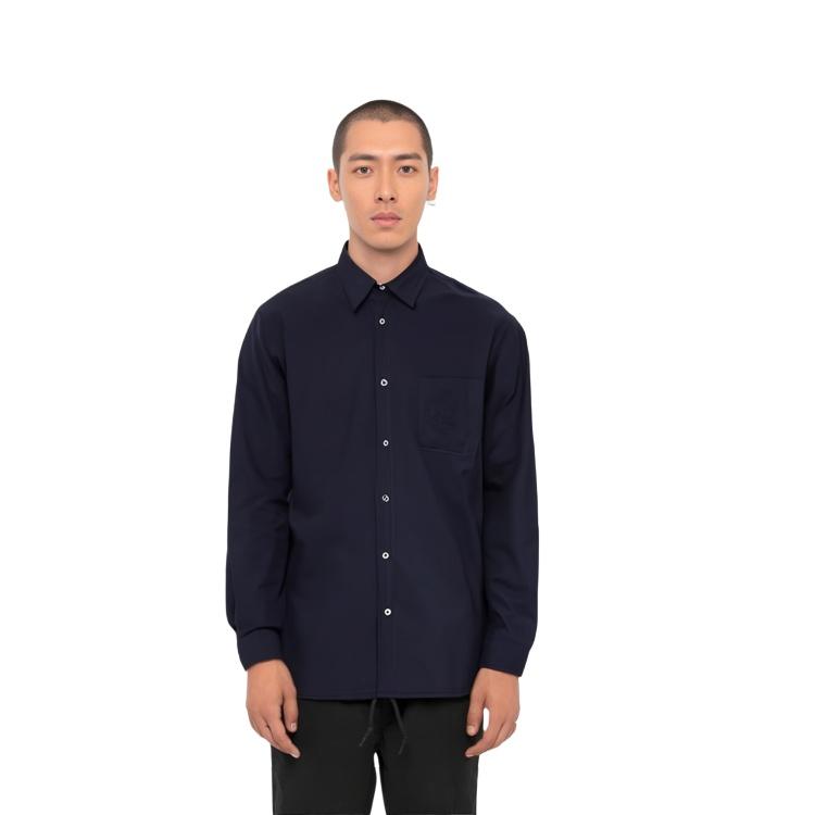 GUCCI SS23 Shirt Men's Navy Blue 387432-21131-4240