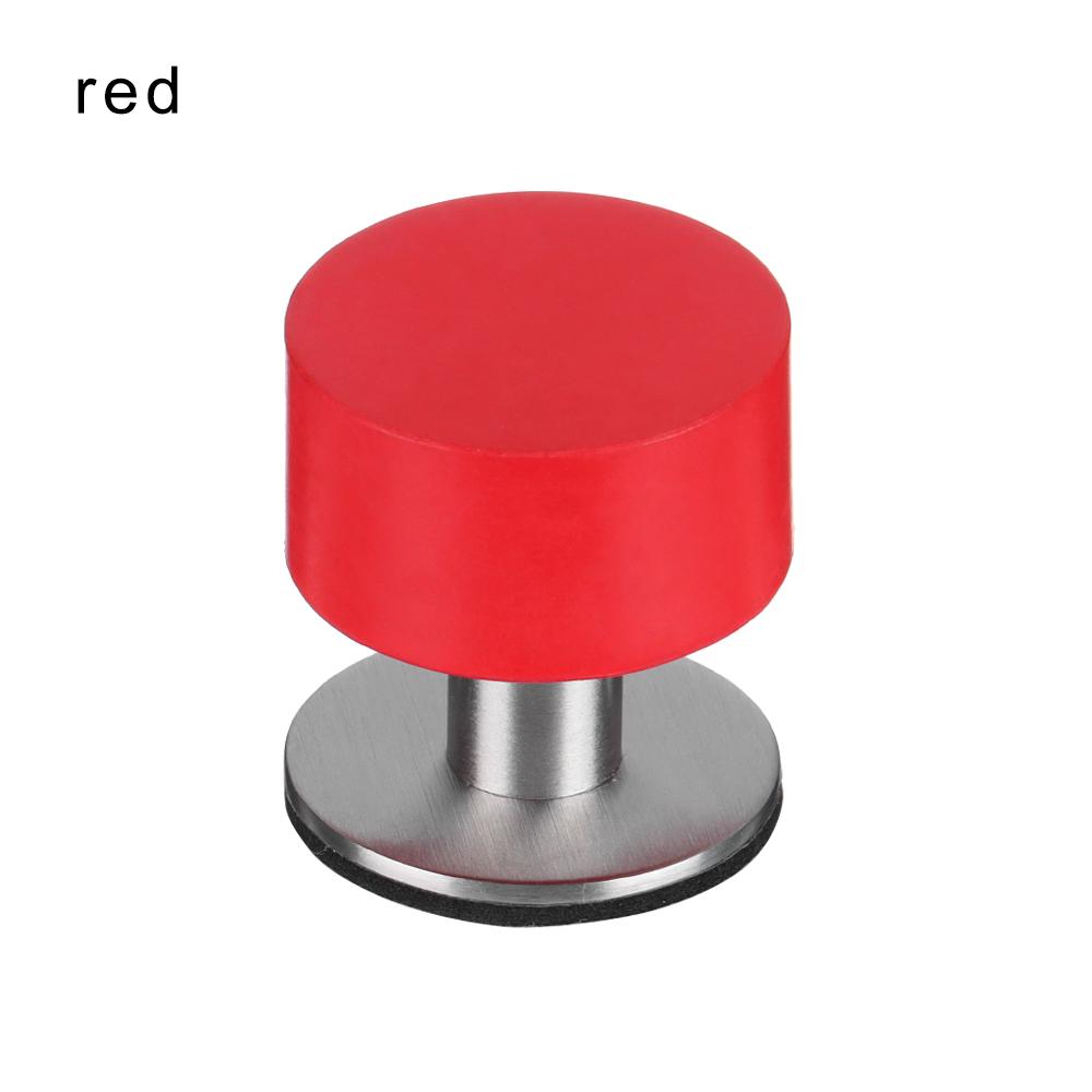 Stainless Steel Rubber Stopper Self Adhesive Door Stopper Practical Non Punch Rubber Floor Protector High Quality Door Stop Tool