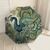 1PC Peacock PatternAutomatic Open/Close Umbrella with Windproof, 8-Rib Sturdy Canopy, Durable Ribs, Fashionable Design1226A