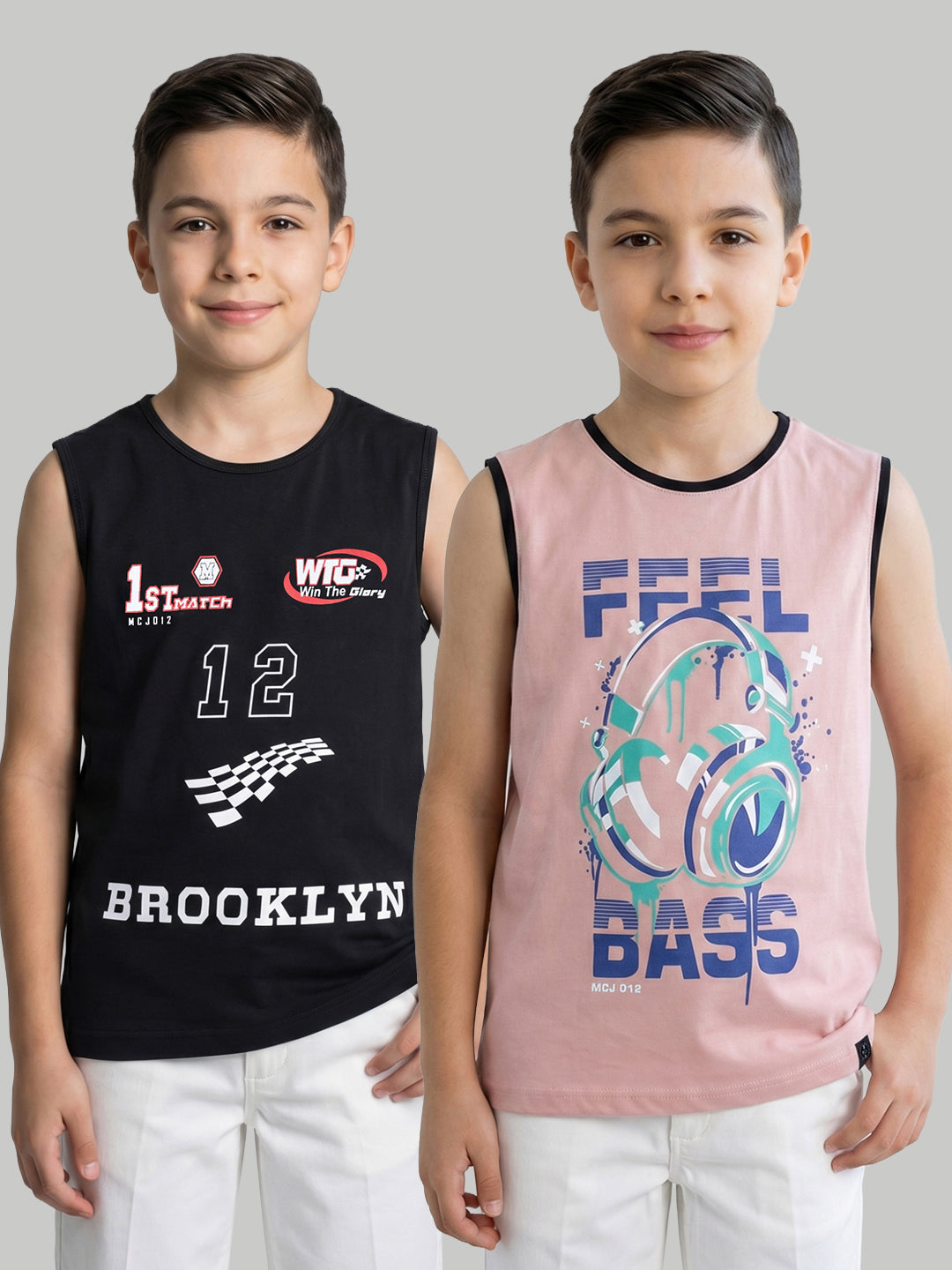 Monte Carlo Boy Regular Fit Peach-Black Tshirt 4-5 Years
