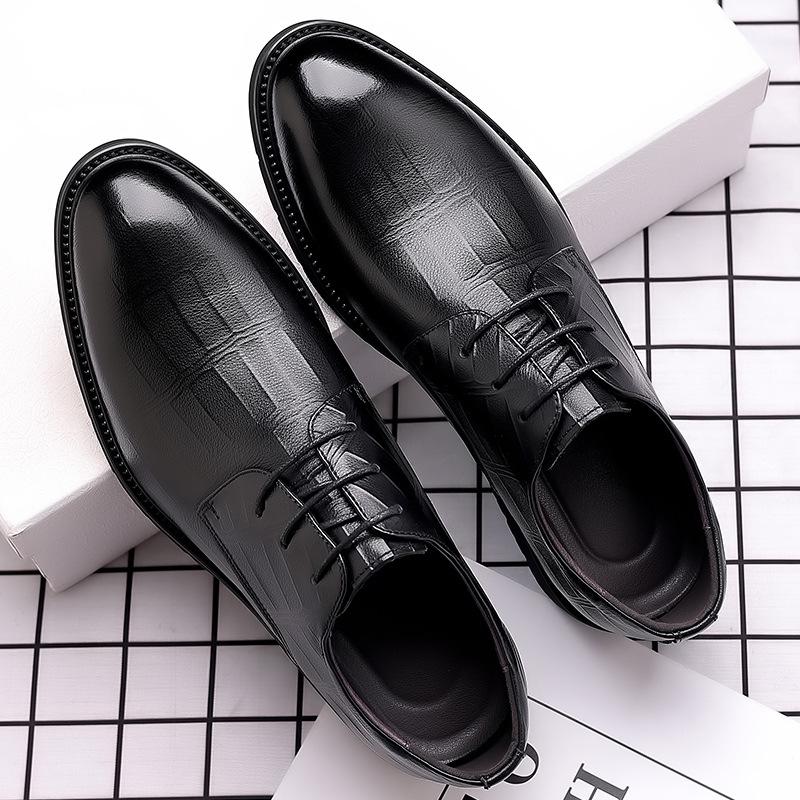 

Men s Breathable Leather Dress Shoes - Formal & Casual Pointed Toe for Weddings & Business in Autumn. 40