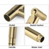 Toilet Wall Mounted Single-tube Handheld Sprayer with Explosion Proof Hose Stainless Steel Bidet Sprayer Set