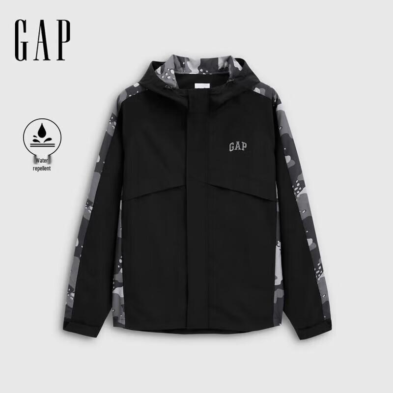 

Gap Men s 2025 Fall Logo Camo Water-Repellent Hooded Jacket 3XL