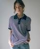 Banwonateullie A3481 Striped Pique T-Shirt_Sky Blue/Navy