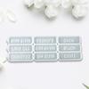 2PCS Word Resin Molds Silicone Keychain Epoxy Casting Mold for Key Fob Luggage Tag for DIY 2Pieces Crafts Pendant Making