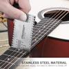 Stainless Steel String Action Ruler Gauge Measuring Tool for Electric Bass Guitar