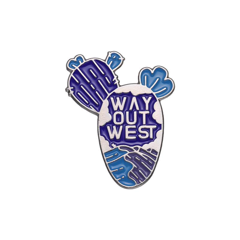 Cartoon Delightful Style Brooch In Vibrant Purple For Outdoor Travel Camera Backpack Enthusiasts