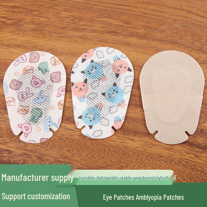 Children's Cartoon Occlusion Eye Patches for Amblyopia Training - Single Eye Correction and Full Coverage Eye Masks