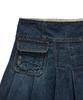Dandel Dd Four-Stitch Denim Skirt (Indigo)