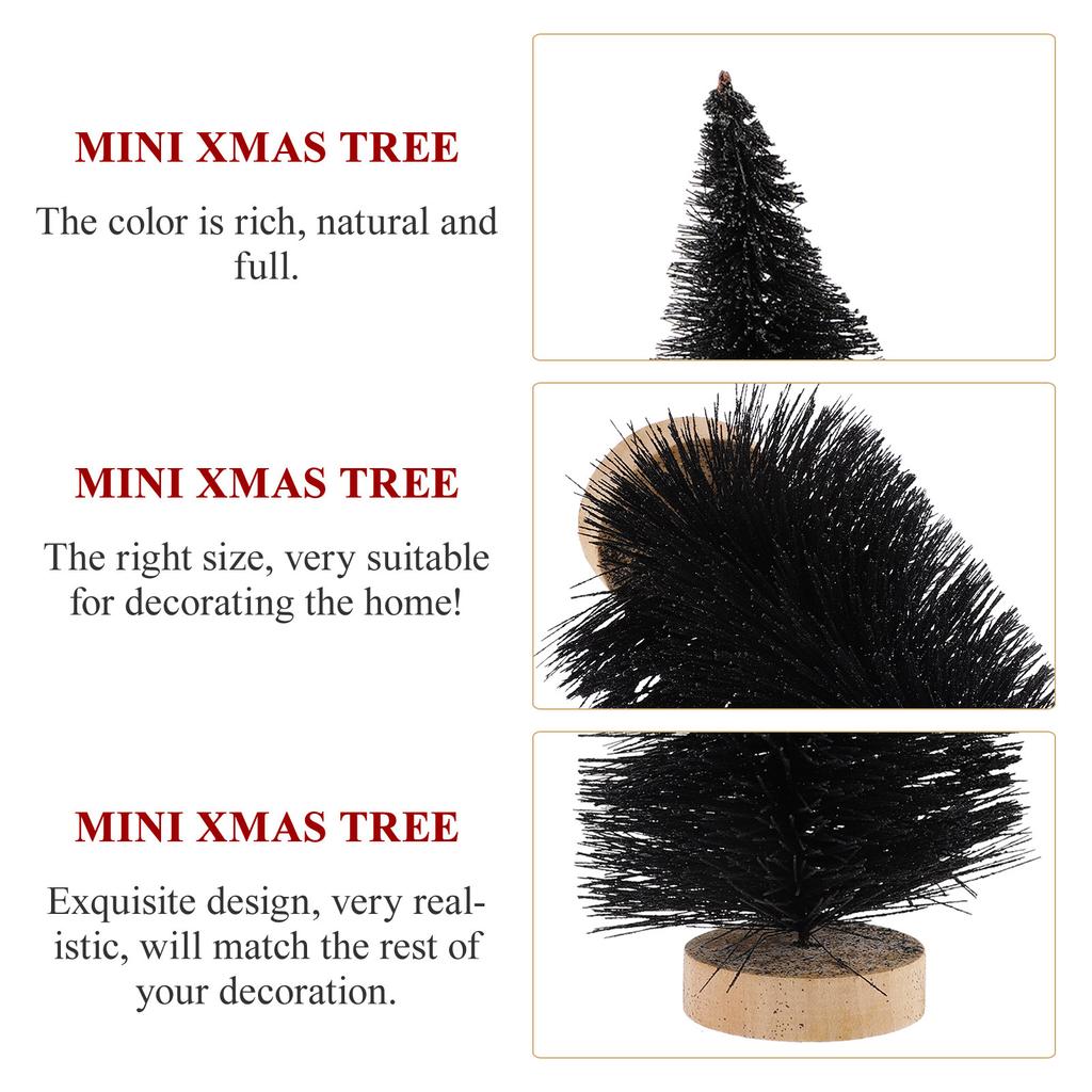 Desktop Christmas Trees Mini Xmas Tree Decoration Stylish Festive Atmosphere Artificial Pine Tree for Home Office Party Decor