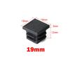 Square Plastic Black Blanking End Caps 13x13mm-120x120mm Inner Plug Cap Furniture Leg Tube Pipe Inserts Plugs Decorative Dust