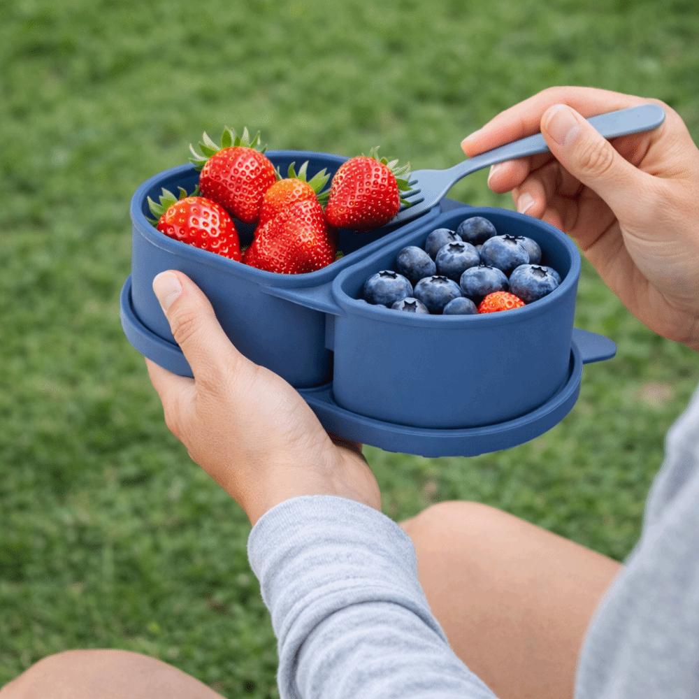 Leak-proof Snack Containers Food Grade Meal Prep Container Divided Fresh-Keeping Box  School Lunch