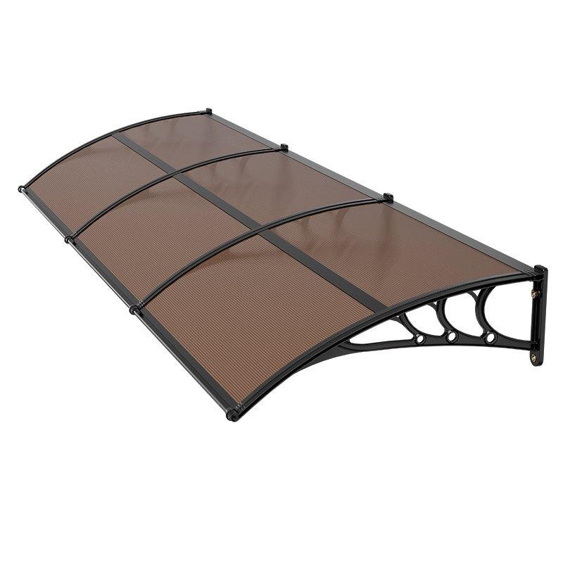 Awnings for Door Entrance, 38 X 117 In, Exterior Front Door Window Awnings with Drainage & ABS Bracket, Rain Snow Sun Protection, Overhang
