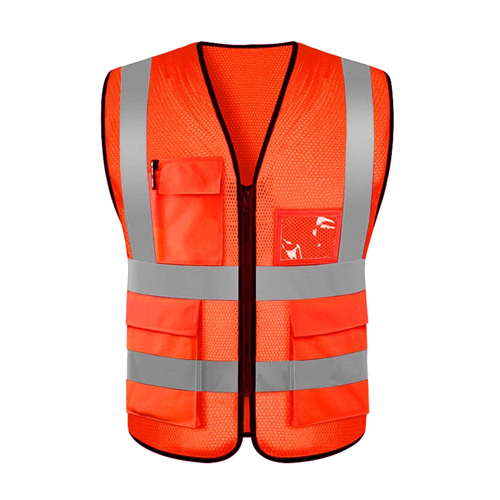 

Одежда для дорожного движения Светоотражающая одежда Яркая флуоресцентная рабочая одежда One Size