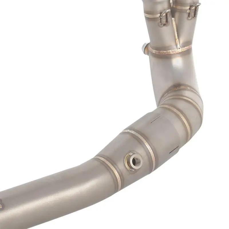 For Yamaha MT09 FZ09 Tracer 9 9GT XSR 900 2024-2025 Motorcycle Exhaust System Header Front Link Pipe Stainless Steel 51mm