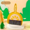 Portable Mini Cleaning Brush and Dustpan Set - Handheld Sweeper with Kiwi Design Ideal for Tables Sofas Furniture Space-Saving