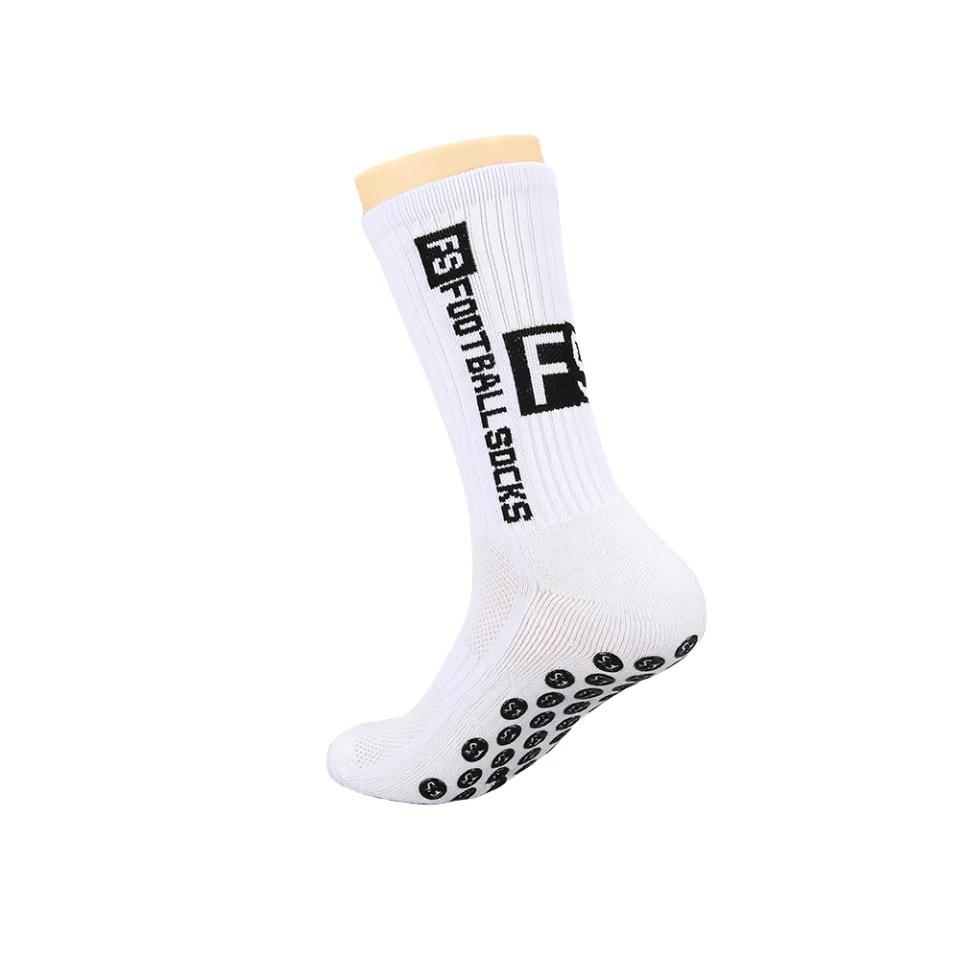 2 Pairs Non Slip Football Socks Mens Friction Gasket Tube Running Ice Snow Hiking Sports Over Knee Stockings Basketball Socks