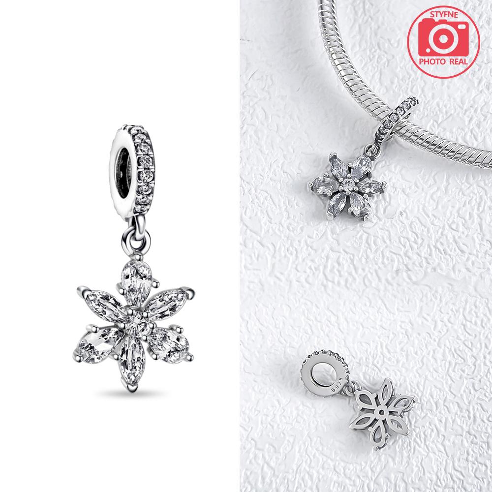 Love Winter Snowflake Pendant copper Colors Ideal For Charm Bead Charms copper Colors Authentic Bracelets for Jewellery Making