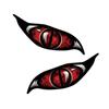 2PCS Motorcycle 3D Stereo Reflective Cat Eyes Sticker Creative Rearview Mirror Decal for Motorbike Car Auto Decoration Stickers