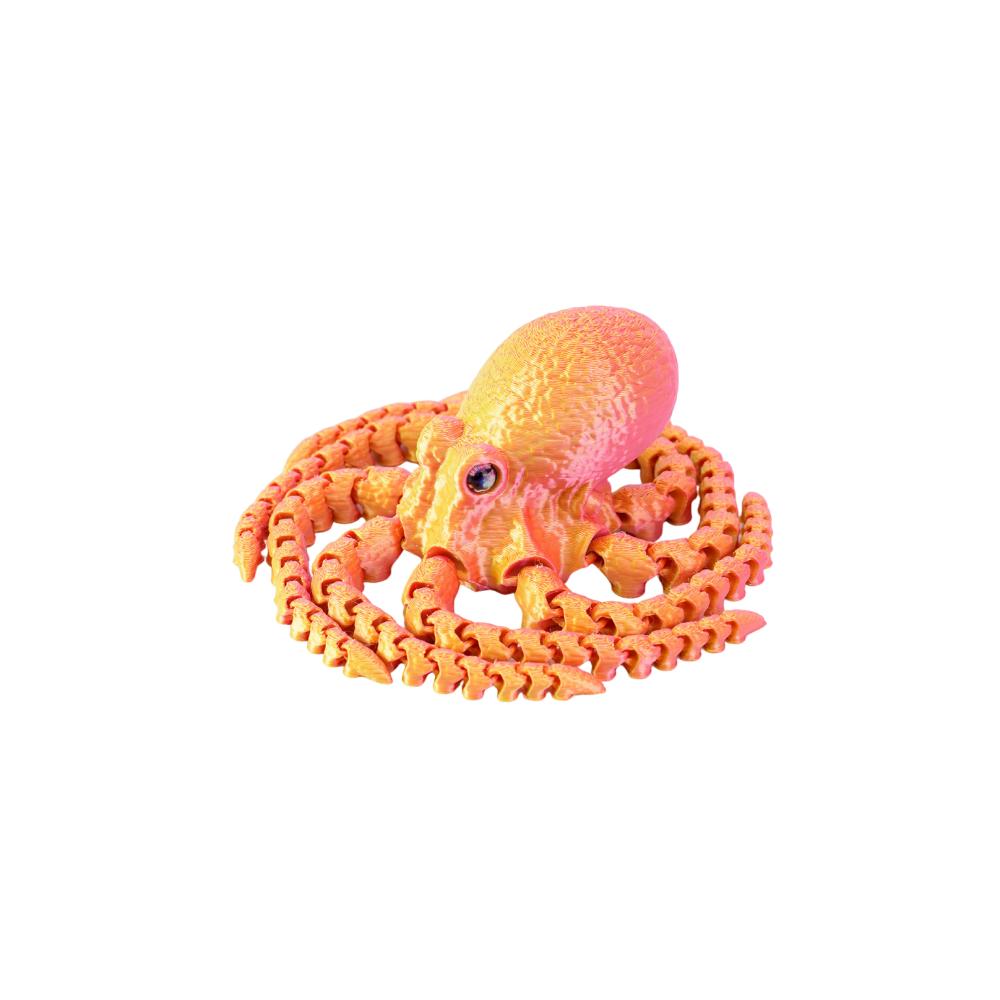 Eco-Friendly Material Articulated Octopusfish Jointed Body Poseable Tentacles  Living Room Decor