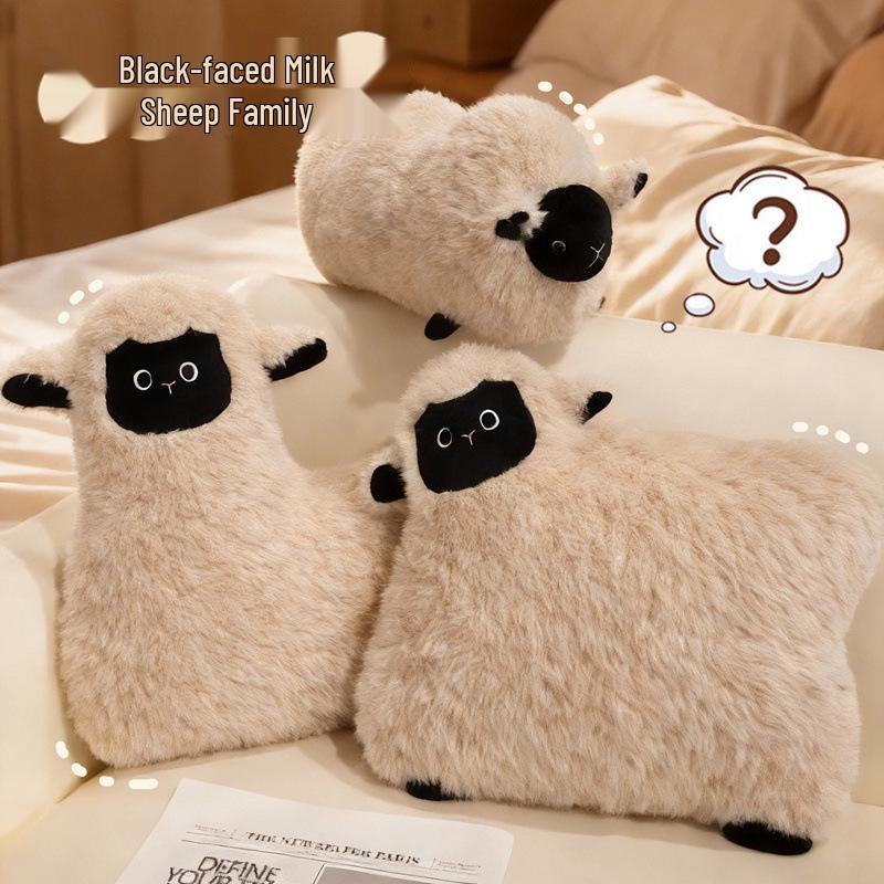 Roztomilý polštářek se ovečkou: Bederní opěrka a polštář na zdřímnutí v kanceláři na pohovku