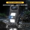 Solar Clamp Lights Outdoor Motion Sensor Waterproof 3 Modes LED Work Light For Camping Fence Garage Garden Lighting