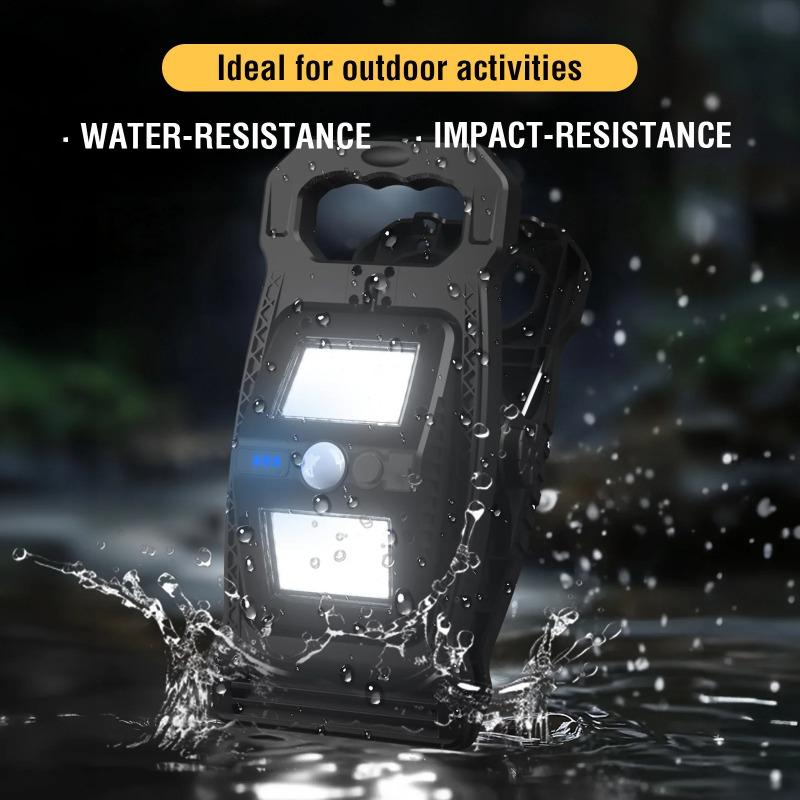 Solar Clamp Lights Outdoor Motion Sensor Waterproof 3 Modes LED Work Light For Camping Fence Garage Garden Lighting
