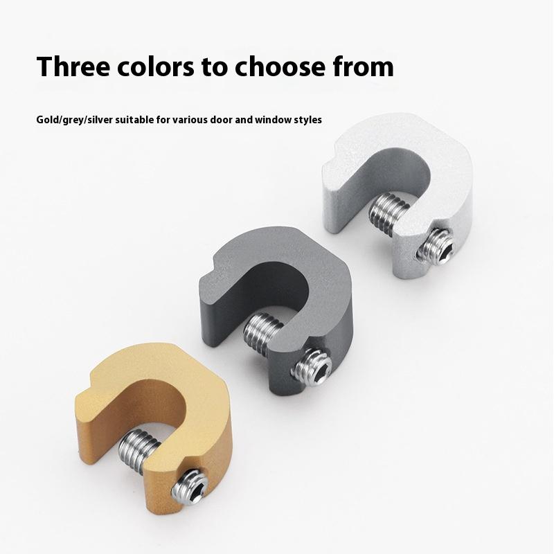 1 Set Anti-Theft Child Safety Locks Aluminum Alloy Window Lock Stopper Sliding Door Window Limiter Sliding Sash Stopper