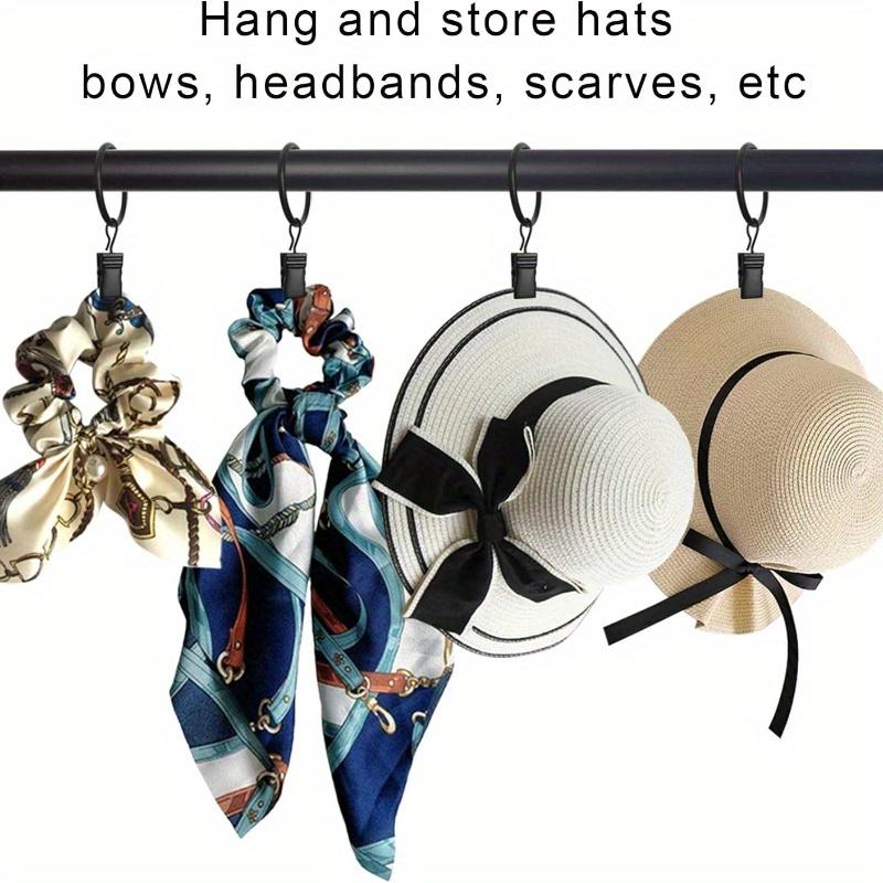 12/36/40 Stück Vorhangring mit Clip, Vorhangclip mit Ring, Aufhänger Vorhangring 33 mm/1,26 Zoll Bohrung, montierte Gardinenstange Vintage Schwarz