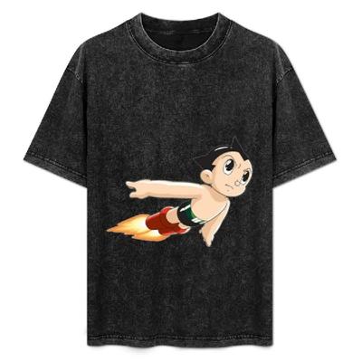 Astro Boy T-Shirt Tops Vintage Blouse Black T Shirts for Men