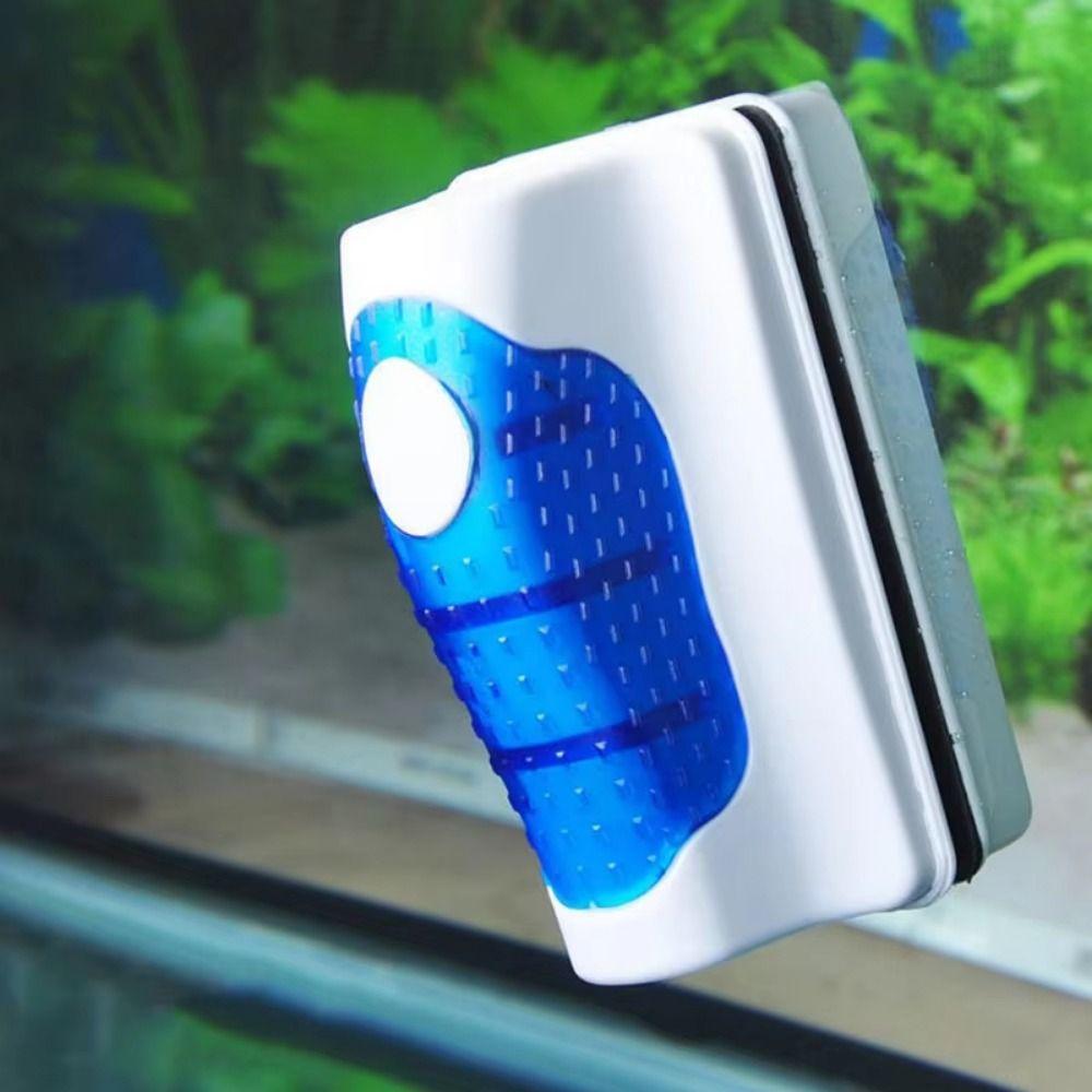 Doppelseitiger Aquarium-Algenkratzer Ergonomischer Griff Aquarienreiniger Fischtank Wischbürste Glas