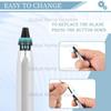Deburring Tool with 10 Extra High Speed Steel Swivel Blades Works On Metal Resin PVC Pipes Copper Plastic and 3D Printed Edge