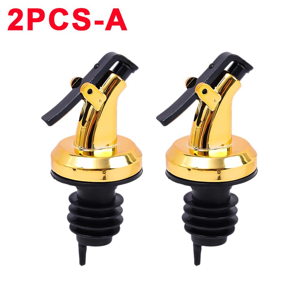 3/1PCS Oil Bottle Stopper Dispenser Rubber Lock Sealing Leak-proof Pourer Sauce Liquor Nozzle Sprayer Dispenser Kitchen Gadgets