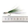 4pcs Surf Candy Sand Eel Streamer Flies,Realistic 3D Eyes Freshwater Saltwater Fly Fishing Lures for Sea Trout Pike Bass Anglers