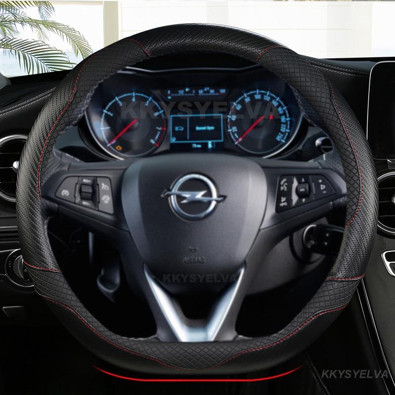 Car Steering Wheel Cover D Shape Leather For Opel Astra 2015-2021 Corsa Combo Mokka 2018-2021 Grandland X Insignia CT 2017-2022