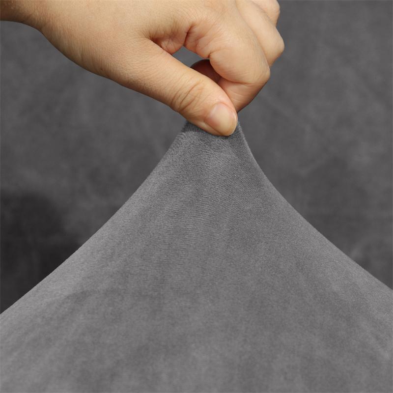 1 Stück Samt Sesselbezug Elastisch Klein Flügel Esszimmerstuhl Überzug Stretch Gebogen Sitzbezug für Hotel Hochzeit Büro Dekor
