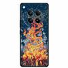 For Infinix Zero 40 5G Case Black Silicone TPU Painted Planet Cover Luxury Animal Case For Infinix Zero 40 4G Luxury FlowerFunda