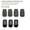 Leather Car Key Fob Case Cover Accessories For Toyota Sienna Rav4 Venza Mirai Hybrid Vehicles Alphard Previa Voxy
