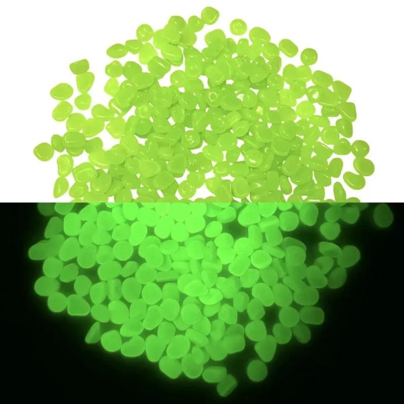 Glow in The Dark Rocks Outdoor Luminous Glowing Pebbles Stones Rocks for Indoor Outdoor Decorations Garden Lawn Yard